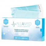 Pungi pentru sterilizare la abur autosigilabile All 4 Med 135 x 250 mm- 200 buc, art ACP 126244